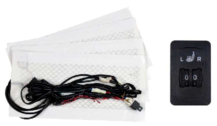 2-Seat Deluxe Carbon Seat Fiber Heater Kit
