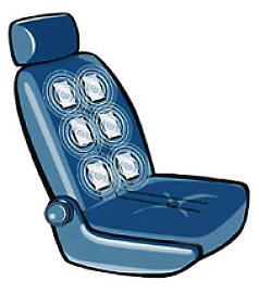 Seat Massage Illustration