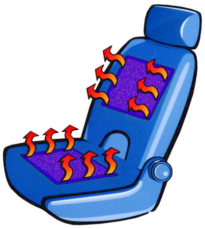 Seat Heater Illustration