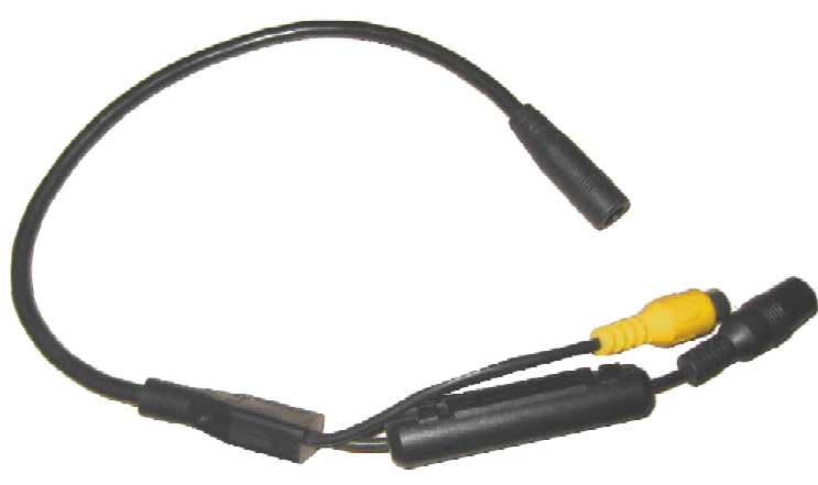 RCA & Pwr Pigtail for Stud Mount Cameras