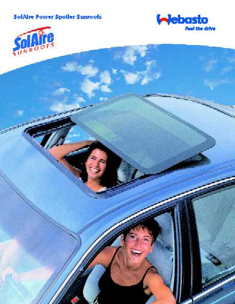 Webasto Solaire Spoiler Sunroofs