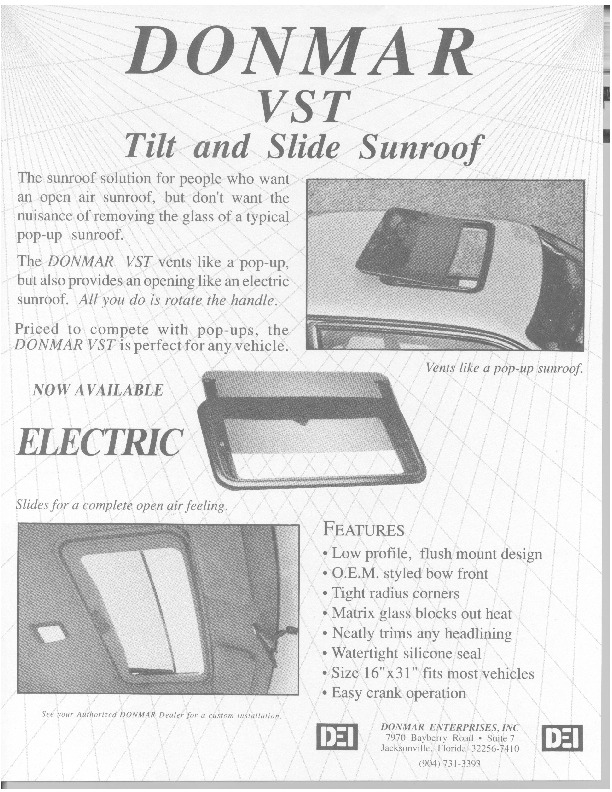VST Spoiler Sunroofs