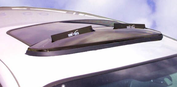 Custom-Fit Wind Deflector w/ Dual Flaps